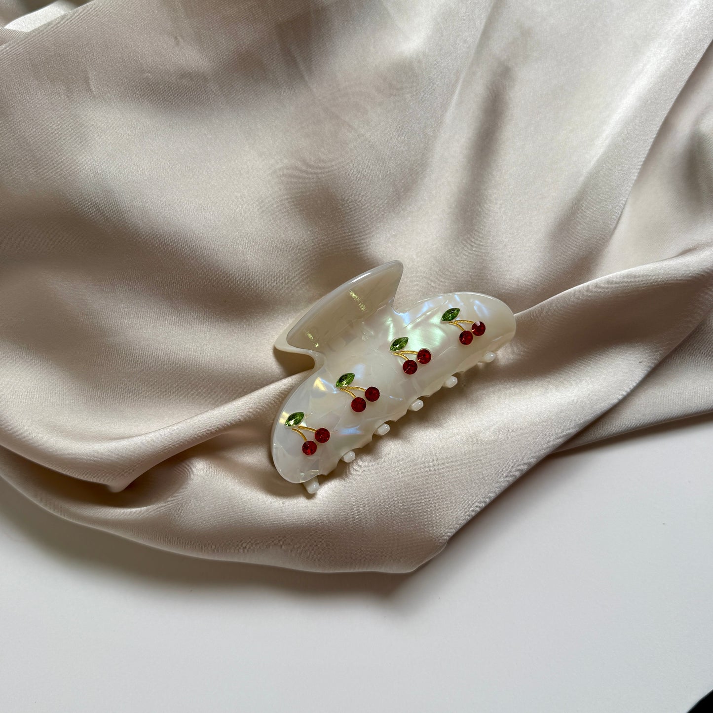 Hair Clip with Cherry design