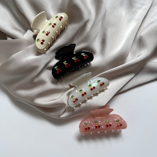 Hair Clip with Cherry design